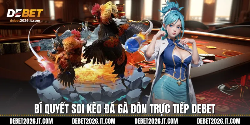 Bí quyết soi kèo Đá gà đòn trực tiếp Debet