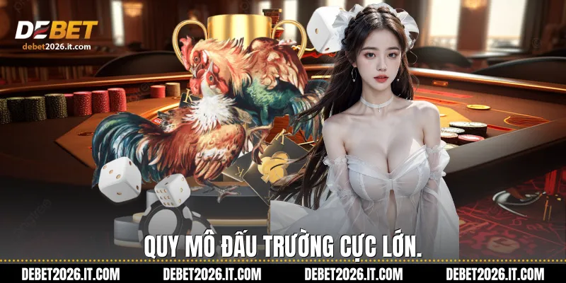 Quy mô đấu trường cực lớn.